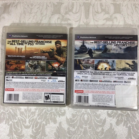 PS3 Call of Duty Black Ops and Call of Duty MW3 Video Games - Rated M - Picture 2 of 10